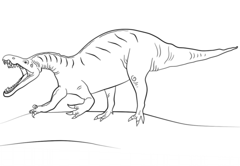 Jurassic World Suchomimus Coloring Page